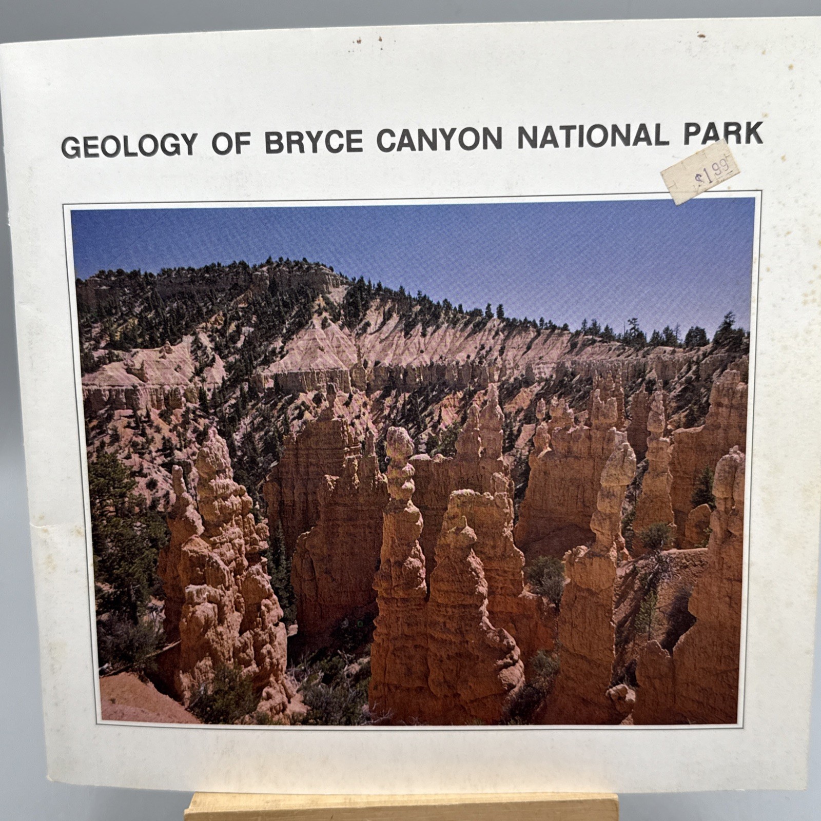 Geology of Bryce Canyon national Park Vintage 1977 Book