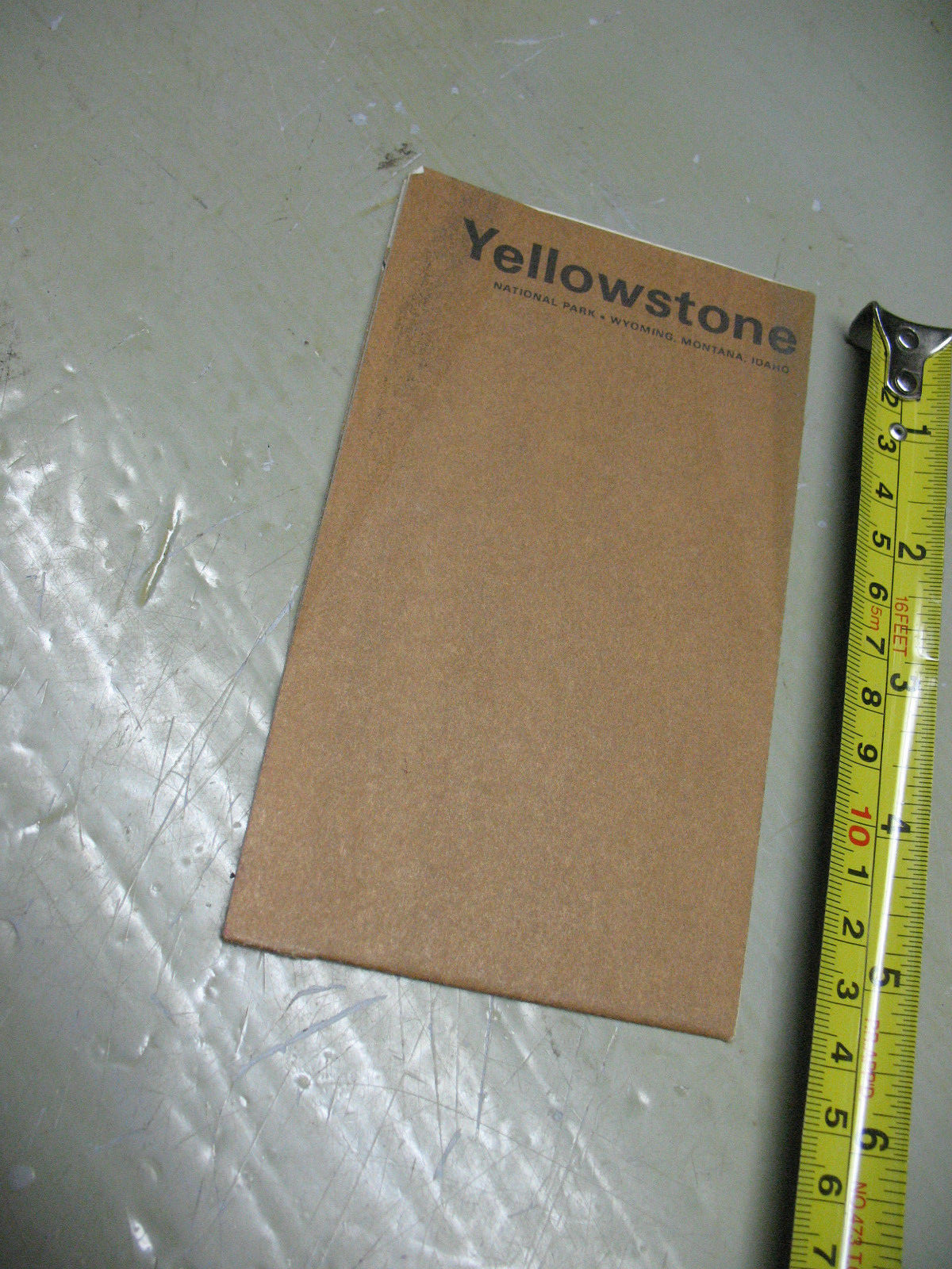 YELLOWSTONE NATIONAL PARK MAP 1968 US GOVT. PRINTING OFFICE 16” X 11′