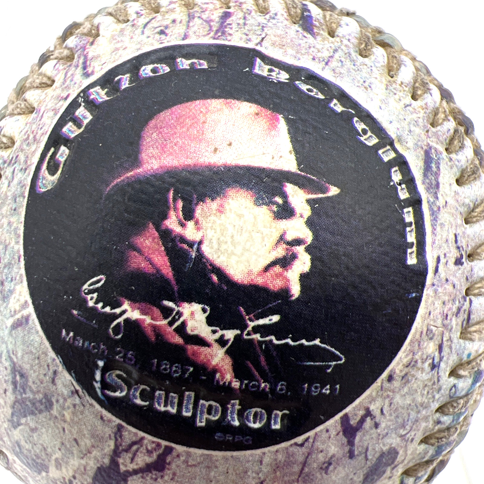 Mount Rushmore National Memorial Souvenir Baseball Gutzon Borglum South Dakota