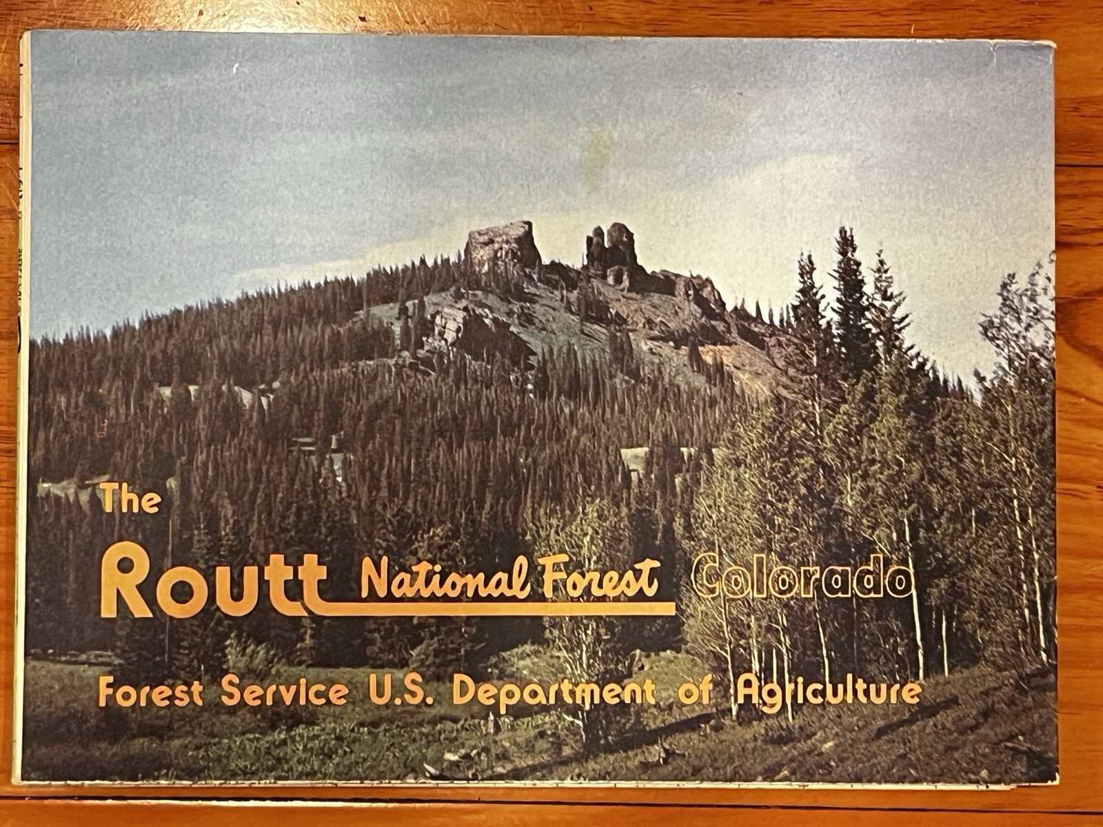 VTG Routt National Forest Colorado Forest Visitors Map US Forest Service