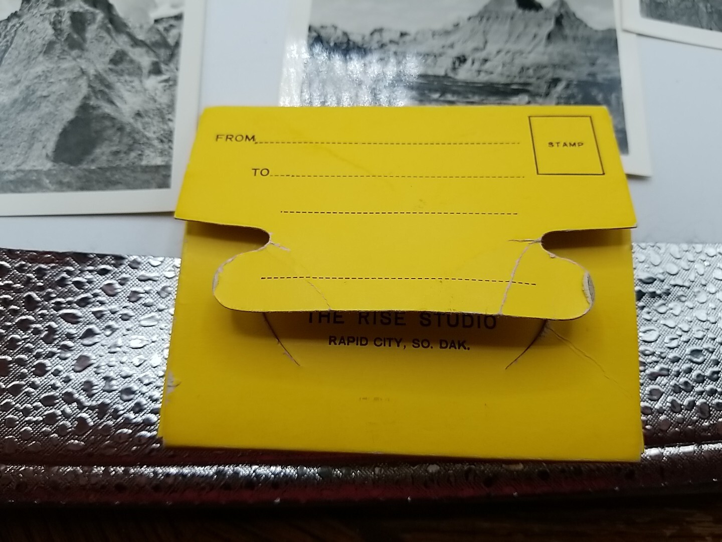 Vintage Badlands South Dakota Miniature Souvenir Photographs B&W +Folder Set/10