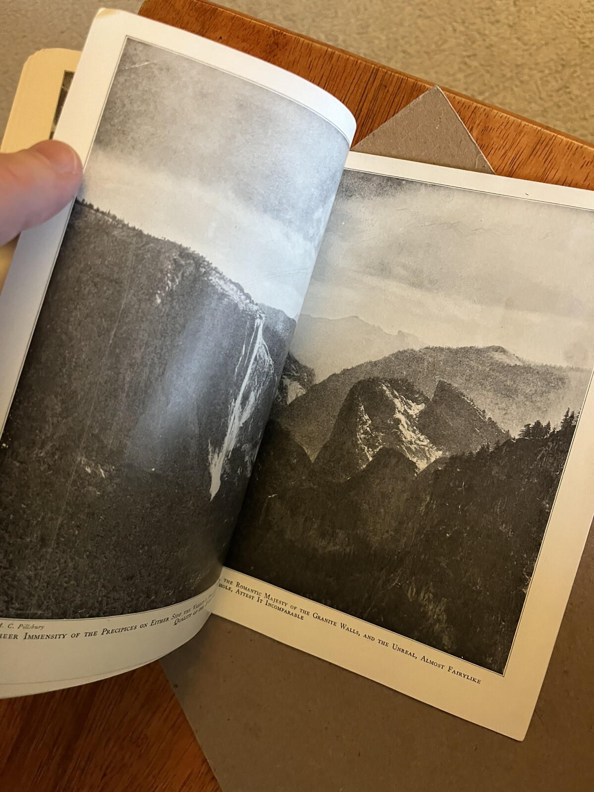 Vintage Yosemite National Park Photo Guide Paperback book