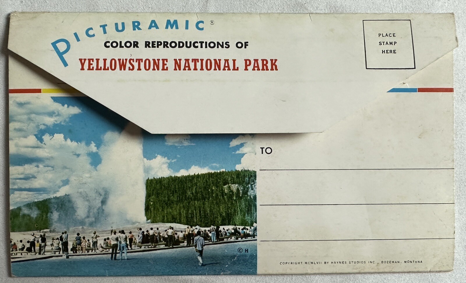 1957 Yellowstone National Park Picturamic Color Photographs With Bio Very Cool
