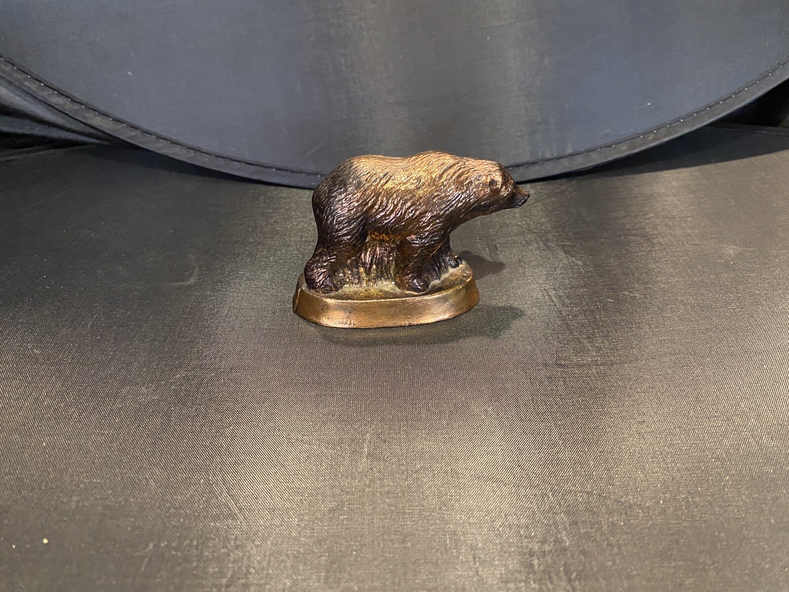 Vintage Yellowstone National Park Grizzly Bear Souvenir Copper Old Faithful Old