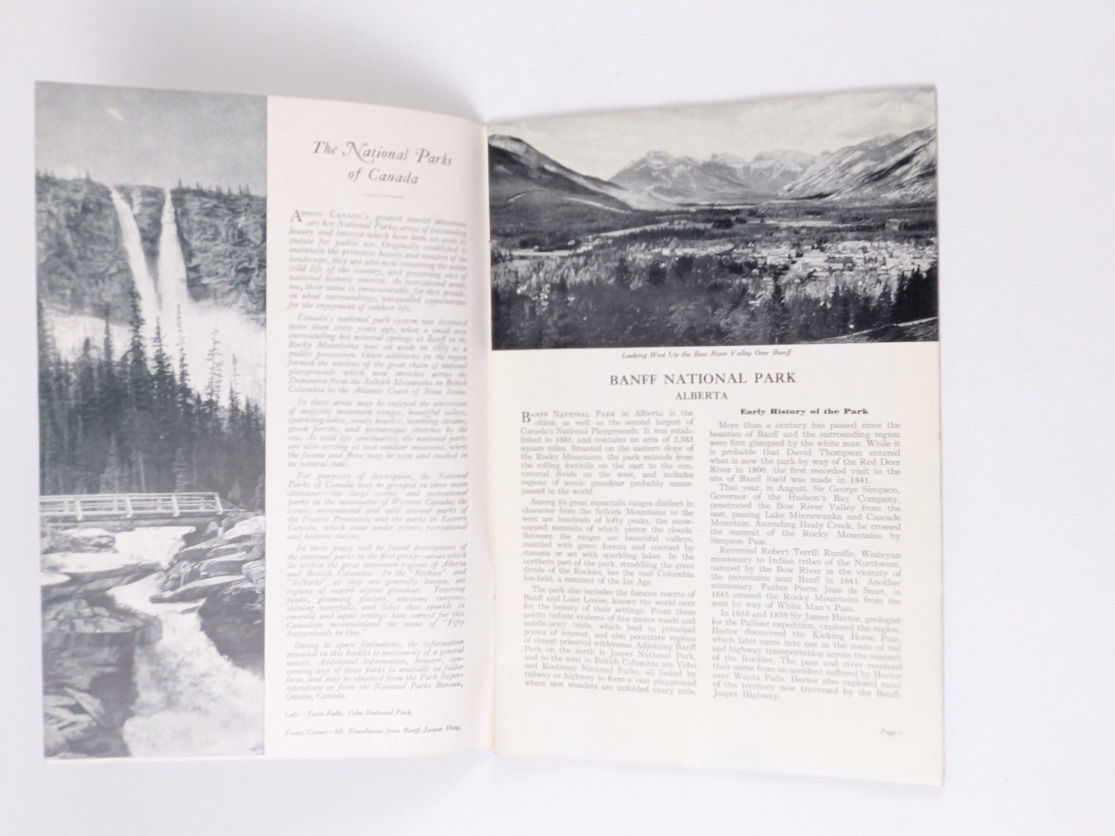 C1940-50s – Canadas Mountain Playgrounds National Parks Guide – B14