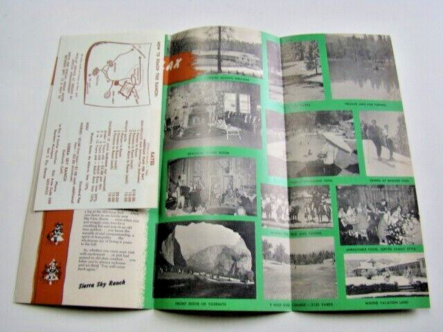 Sierra Sky Ranch Oakhurst CA Near Yosemite National Park Brochure & Rates 1966