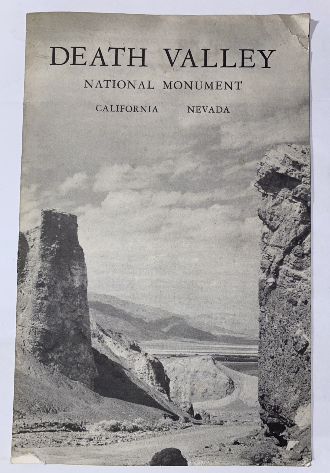 Vintage 1956 Death Valley National Monument Map Brochure Tourist Sightseeing