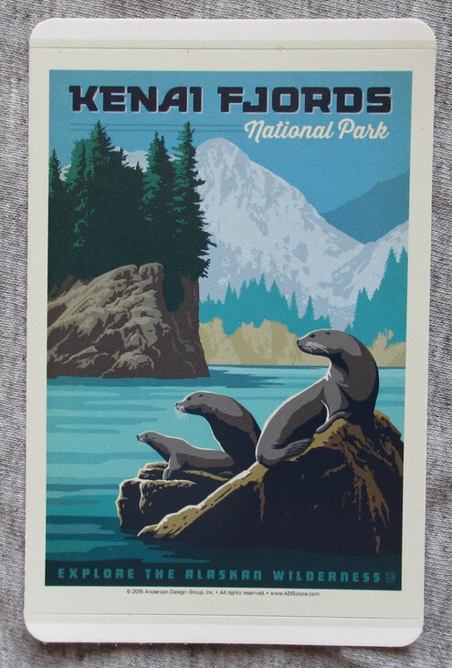 Kenai Fjords National Park Vinyl Sticker New
