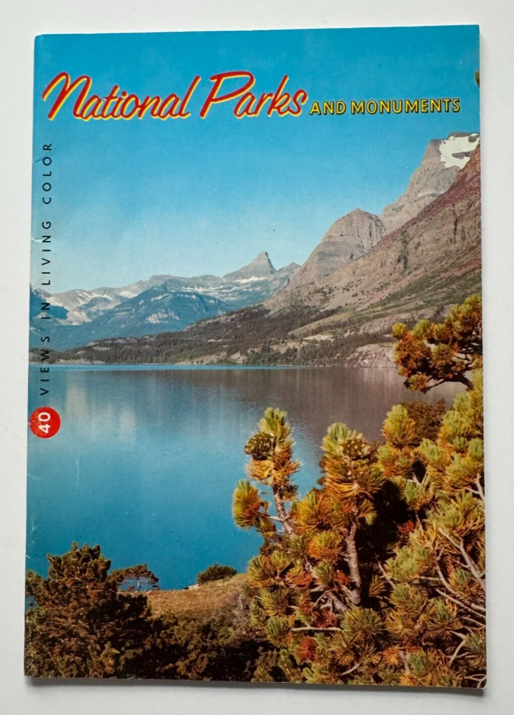 Vintage ca 1950s National Parks & Monuments Color Souvenir Travel Illust Booklet