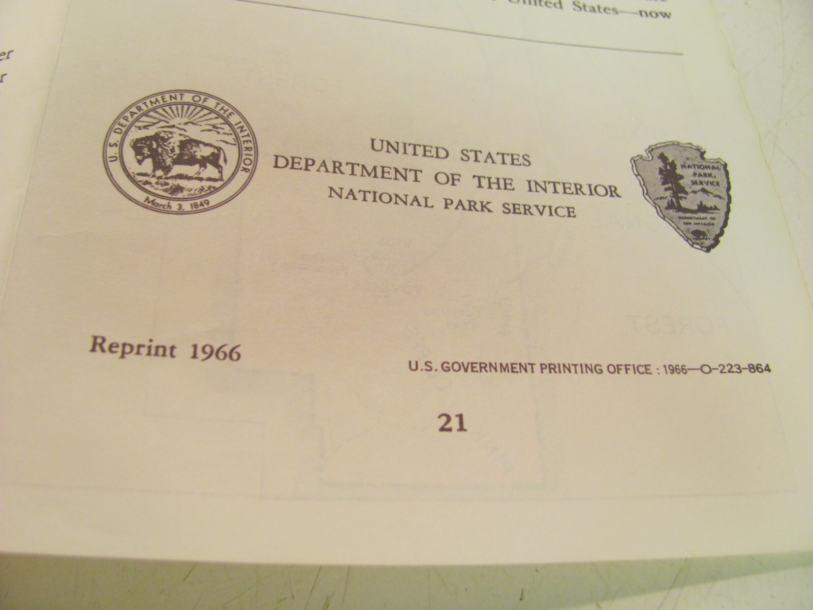 Bryce Canyon National Park Utah Pamphlent Map – Reprint 1966