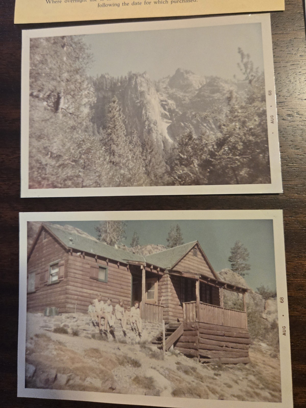 Vintage Yosemite Ephemera Map Postcard Photo Permit Souvenir National Park Cali