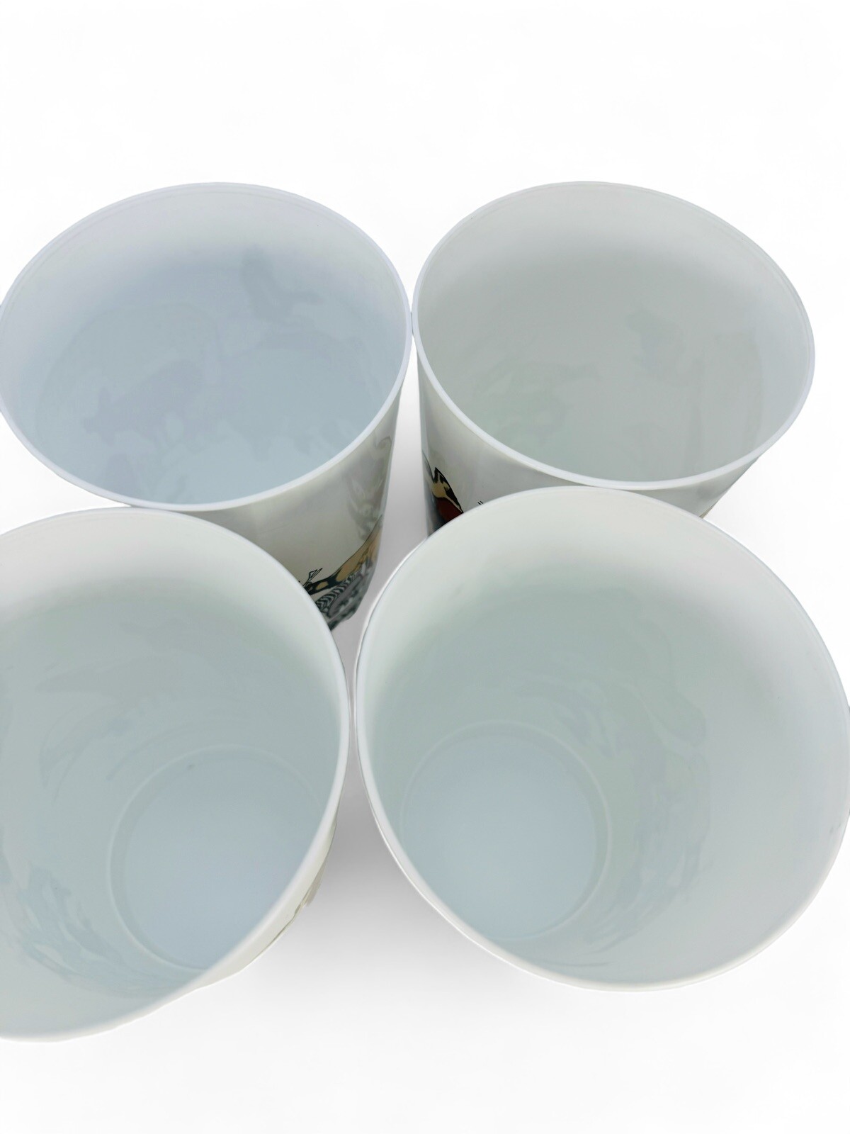 Smithsonian Institution National Zoological Park Plastic Cups Souvenirs Lot Of 4
