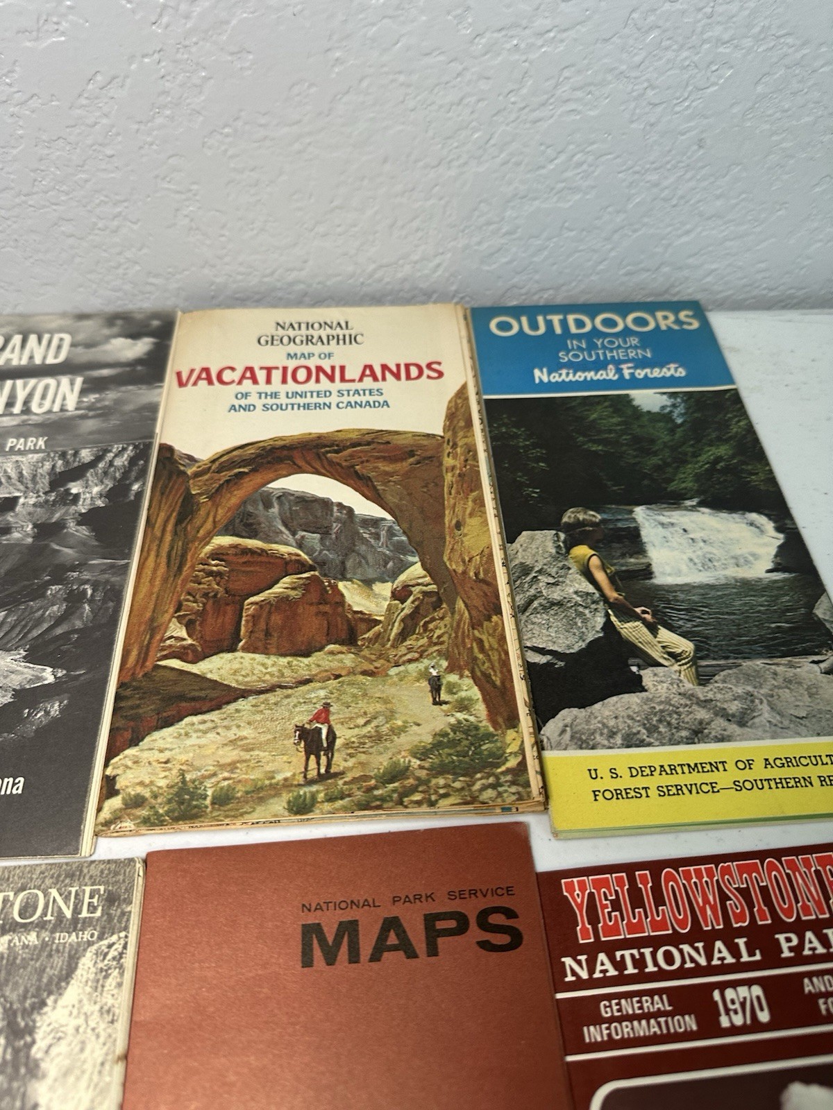 NATIONAL PARKS BROCHURES 1960’s-70’s Yellowstone National Forrest’s Lot Of 19