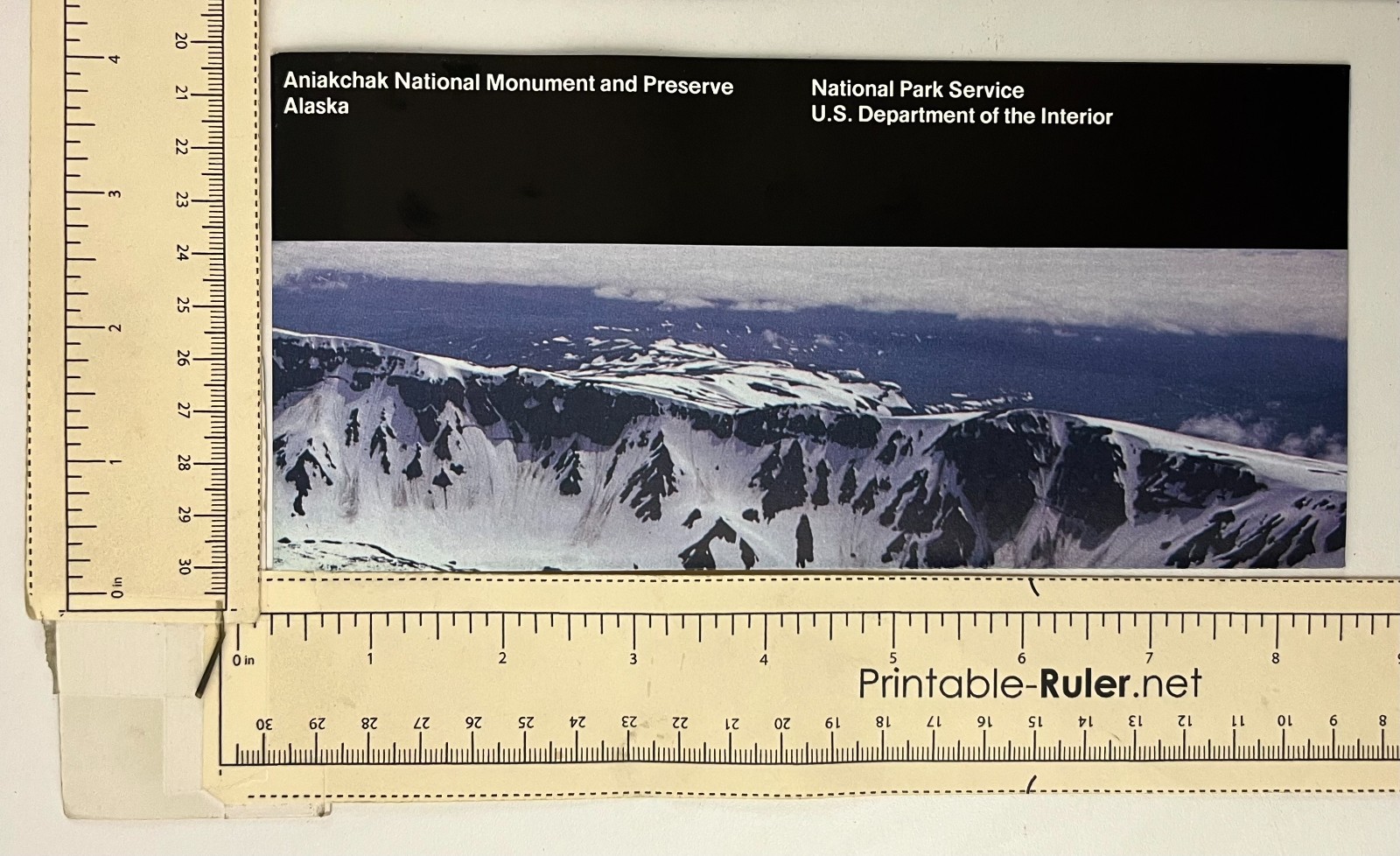 1999 Aniakchak Alaska National Preserve NPS Park Map Vtg Travel Brochure