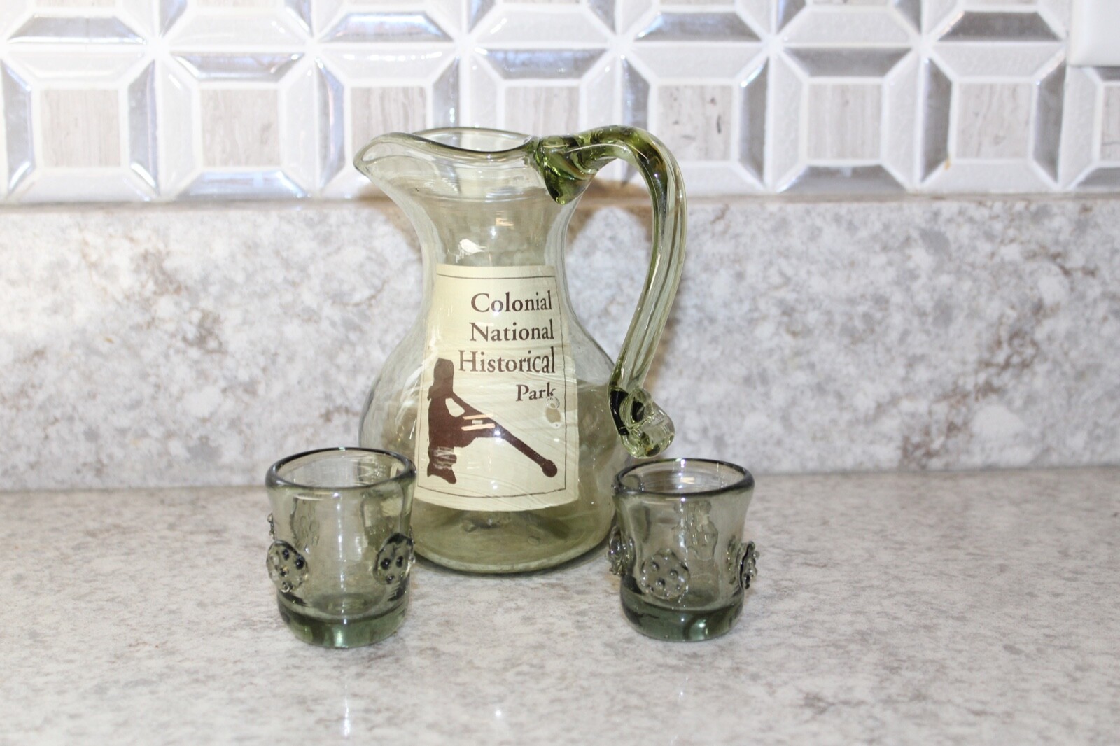 Mini Pitcher Colonial National park Green 5 Inch