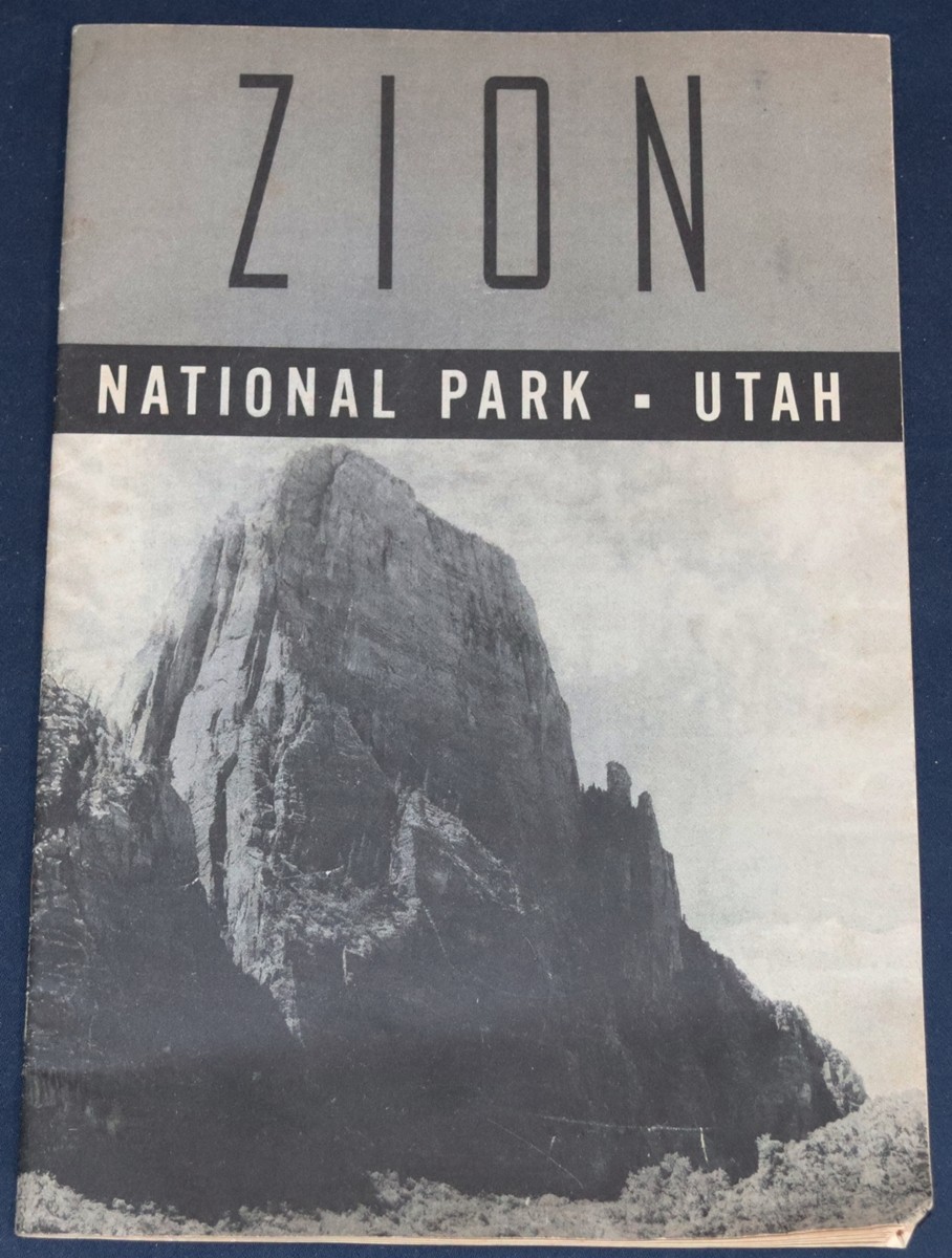 1942 Zion National Park, UT Booklet – U.S. Government