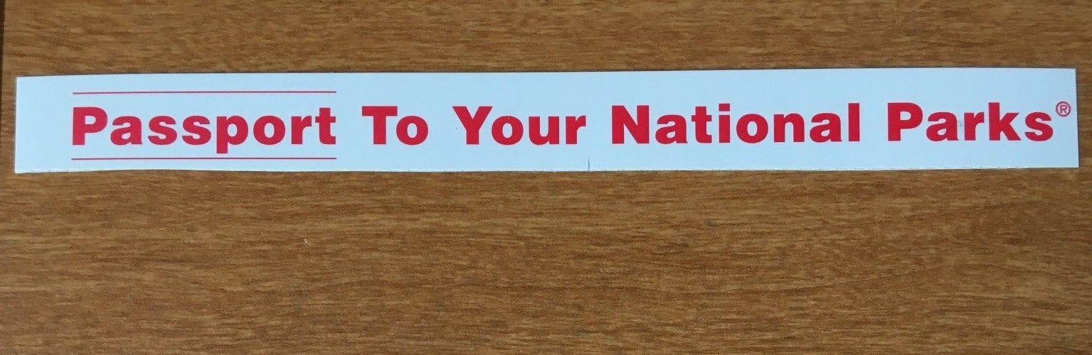 Two(2) NPS Passport To Your National Parks logo decal stickers US Flag Eagle 
