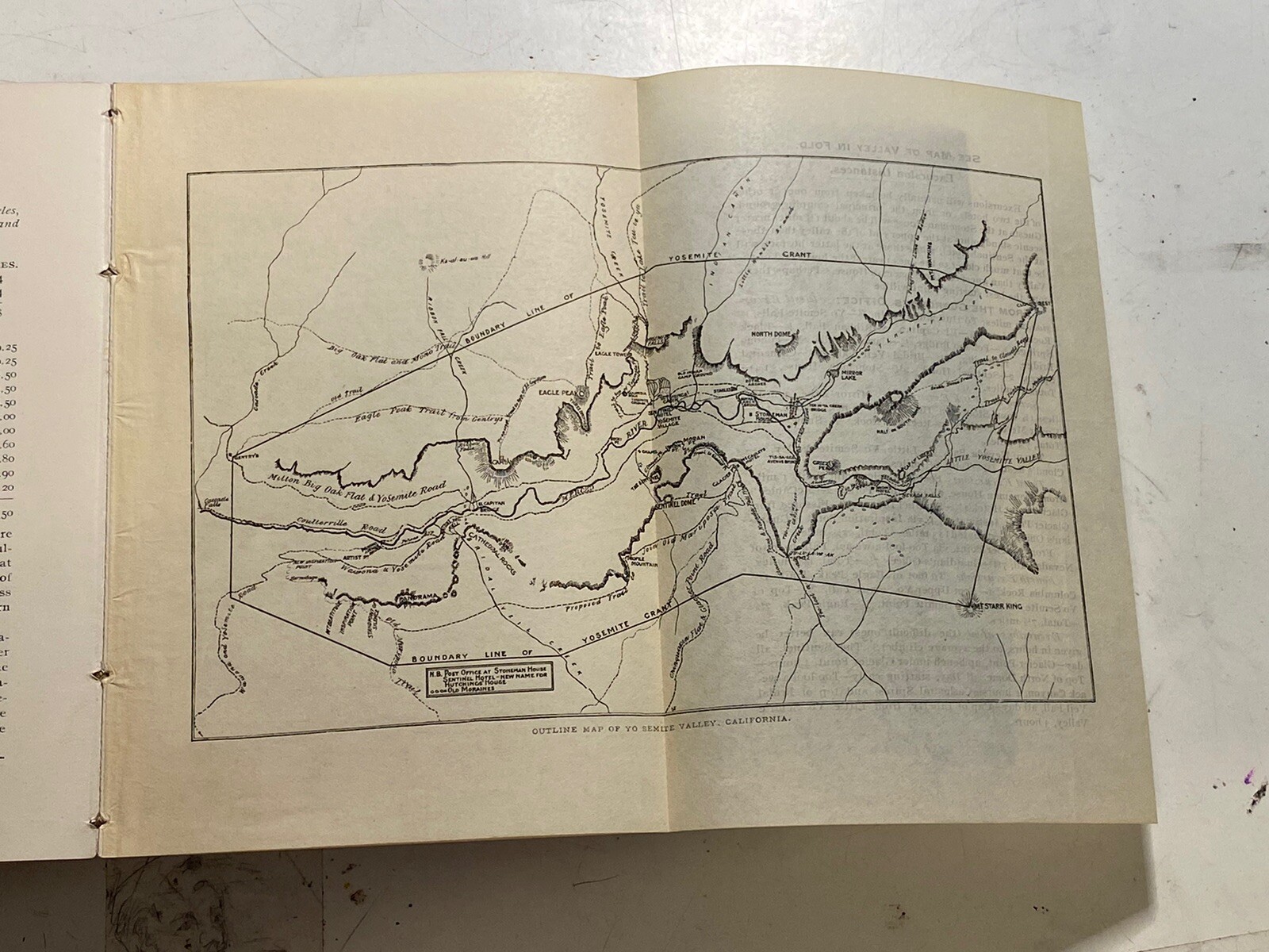 J.M. Hutchings Guide “YOSEMITE and BIG TREES of CA” 1894 W/ MAP National Park