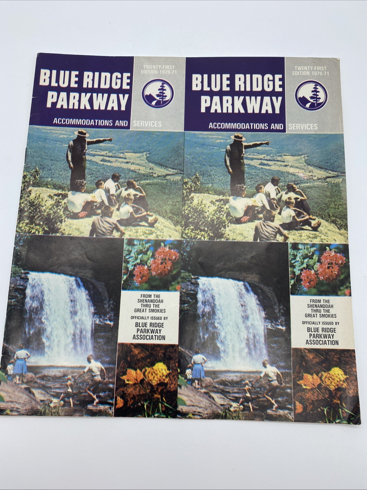 1970 Blue Ridge Parkway VA NC Travel Brochure Map Vintage 28pg Accommodations
