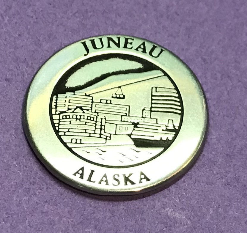 Juneau, Alaska Port and Mendenhall Glacier Token