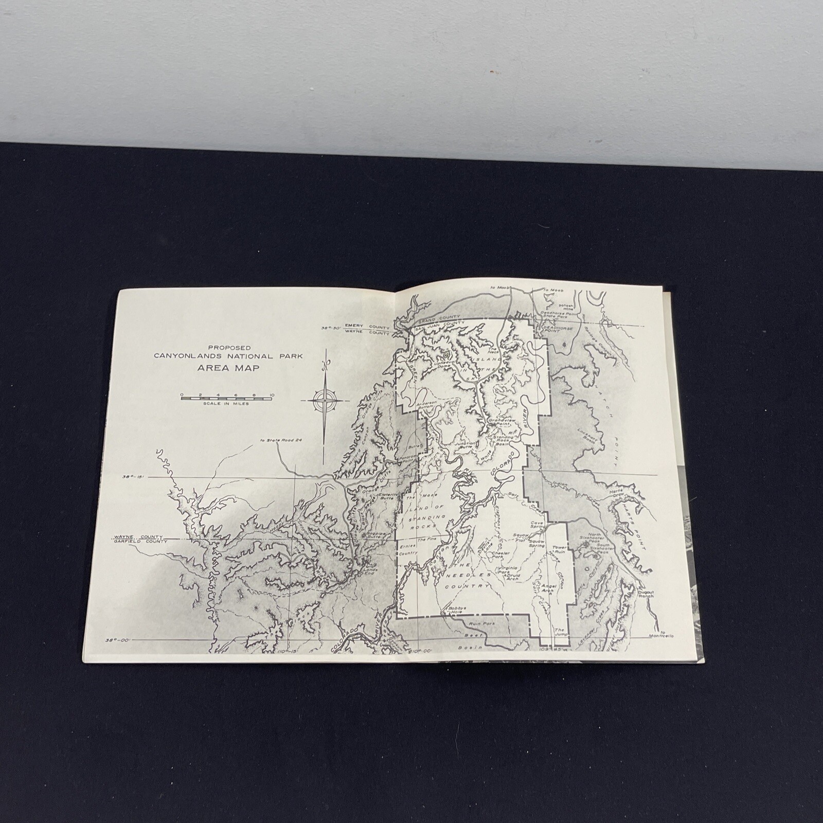 Canyonlands National Park Proposal 1962 Map Info Park Plan Impact Vintage + News