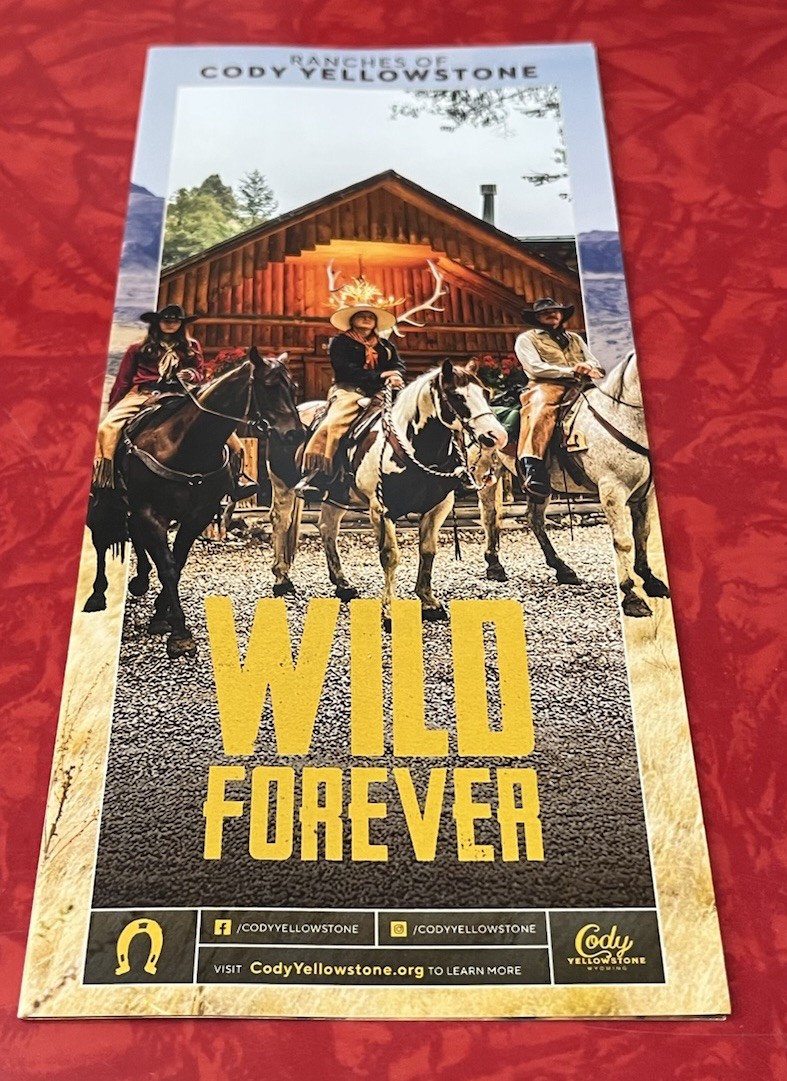 RANCHES OF CODY YELLOWSTONE WYOMING MAP / BROCHURE