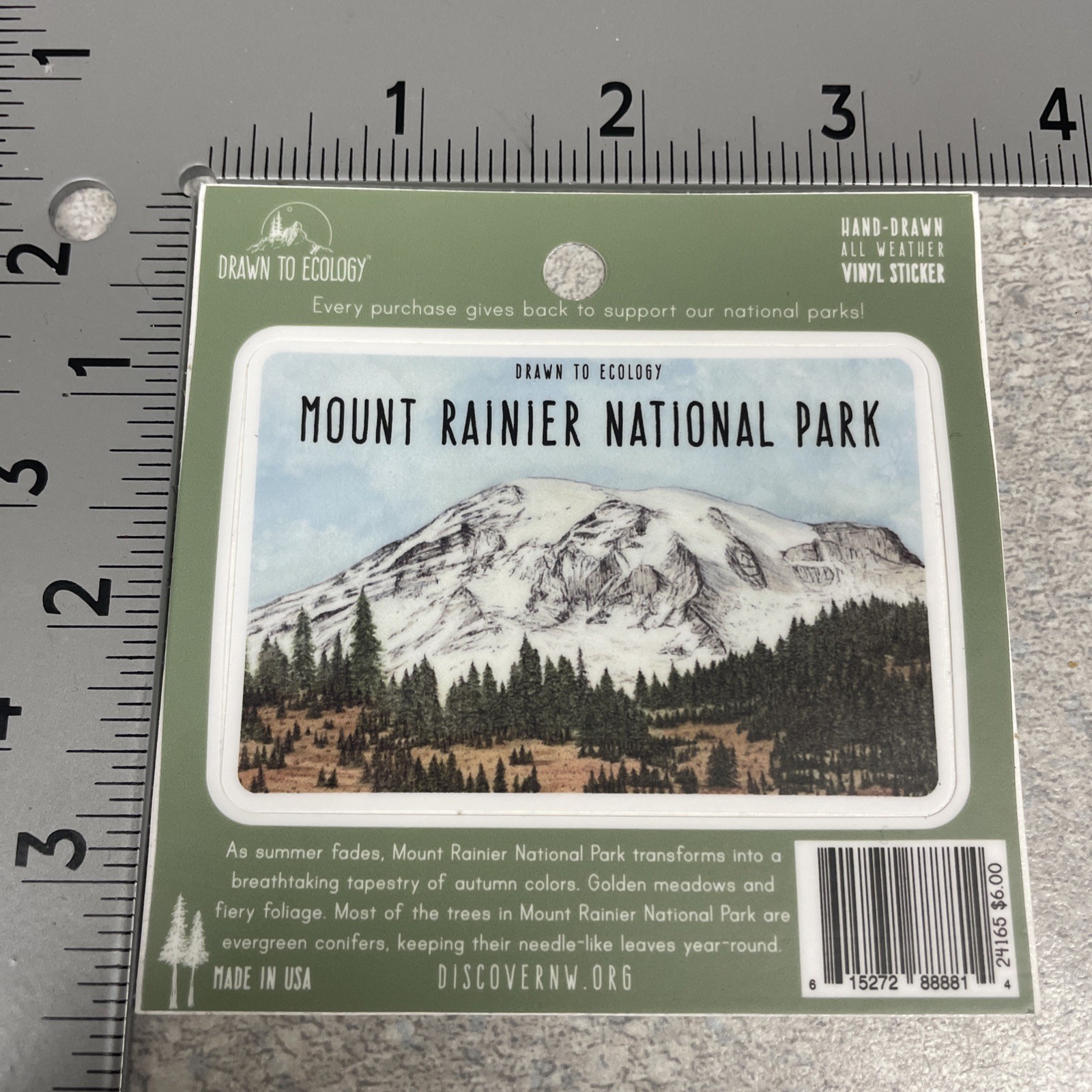Mount Rainier National Park Gift Pack – Postcards / Decals / Brochure