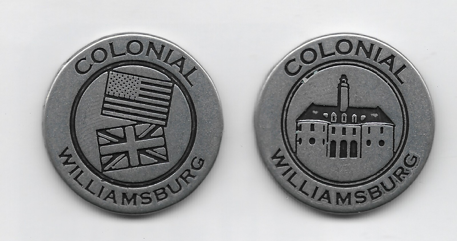 Colonial Williamsburg- US and British Flag NPS Token
