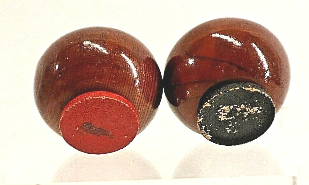 Yosemite Round Wood Salt Pepper Black Red Bottom National Park Memorabilia Read