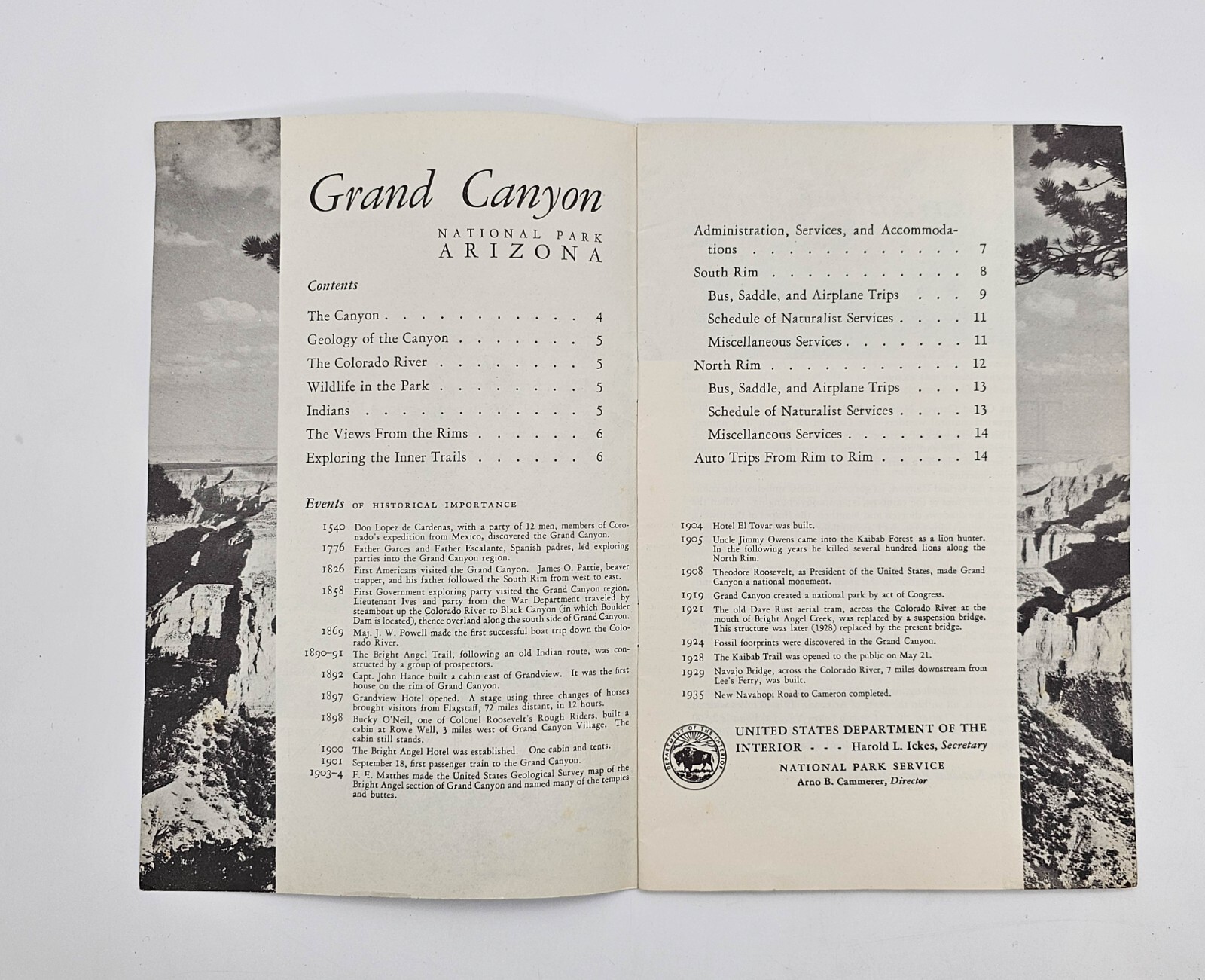 Grand Canyon 3 Booklets 1930s Golly What a Gully; West Rim Drive, Historic Photo