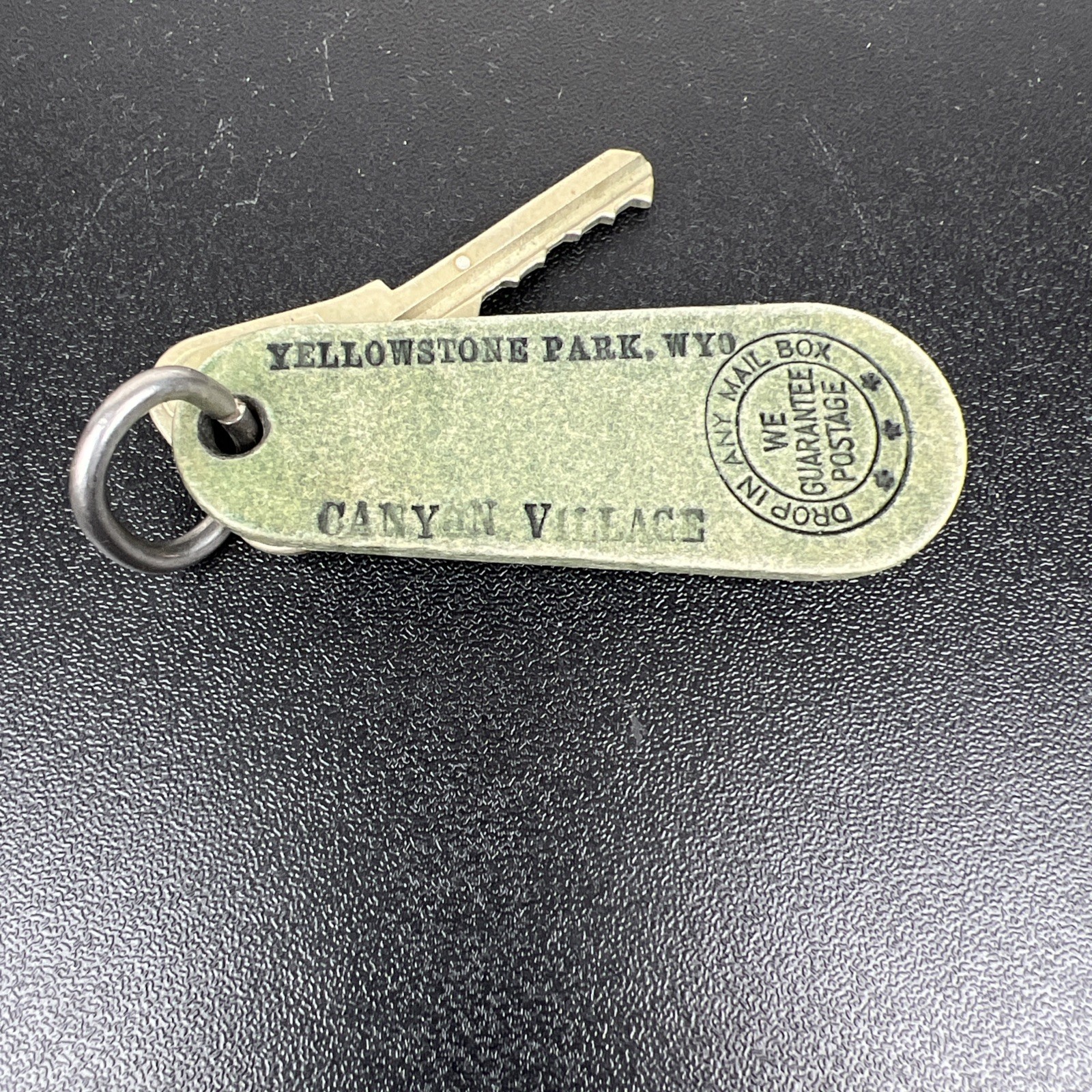 Vintage Yellowstone National Park Canyon Village Key Chain Hotel Wyoming G-44