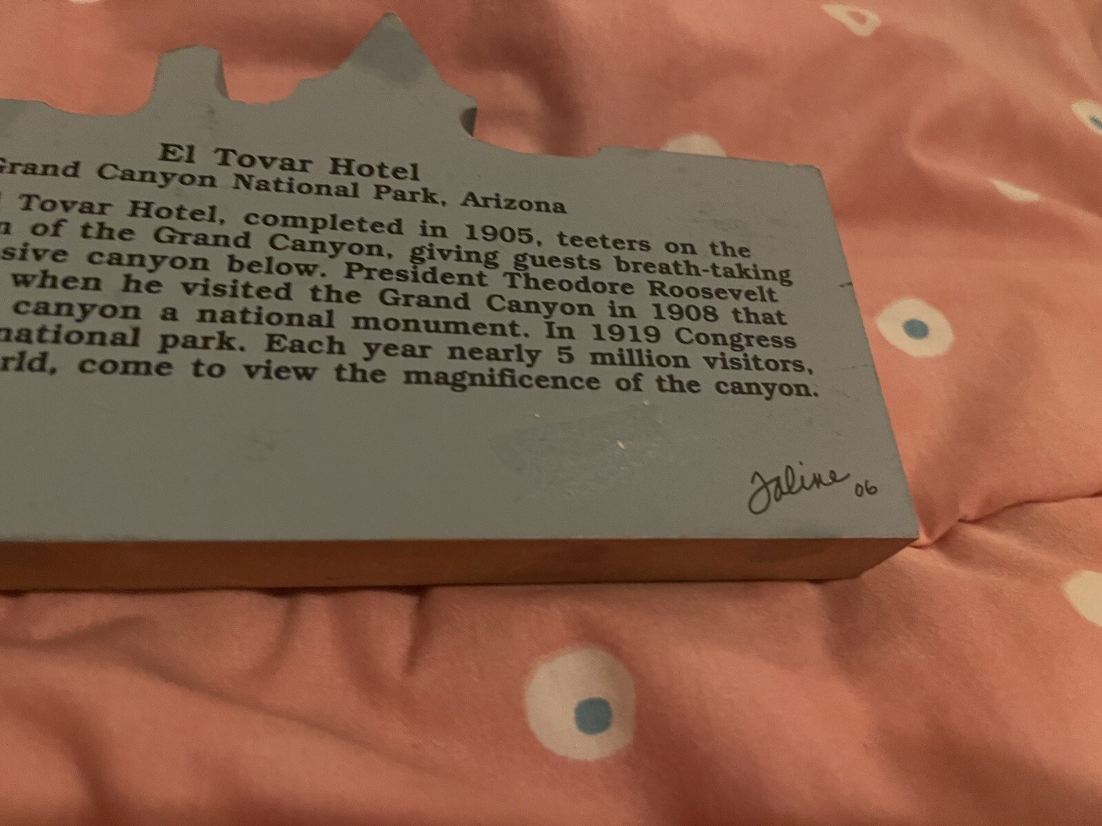 El Tovar Hotel Grand Canyon National Park Shelf Sitter The Cats Meow Vintage