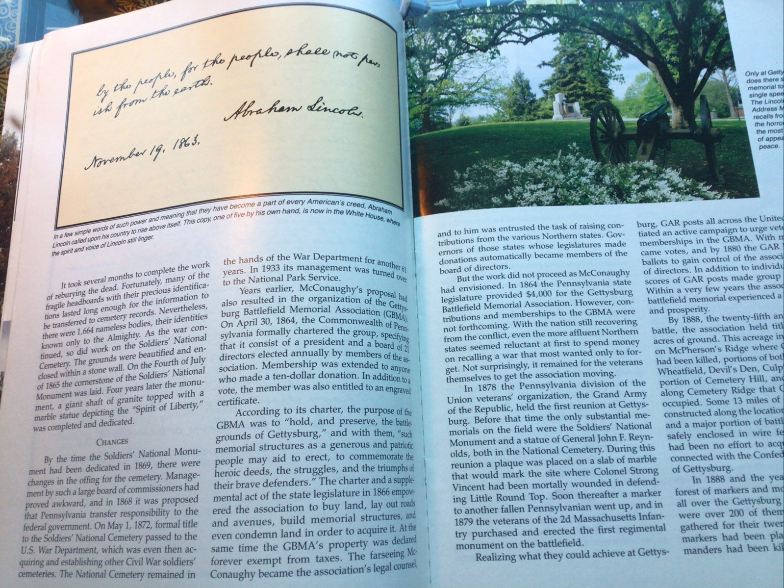 Gettysburg Souvenir Book Vintage 48 Pages 12 X 9. The Story Behind The Scenery