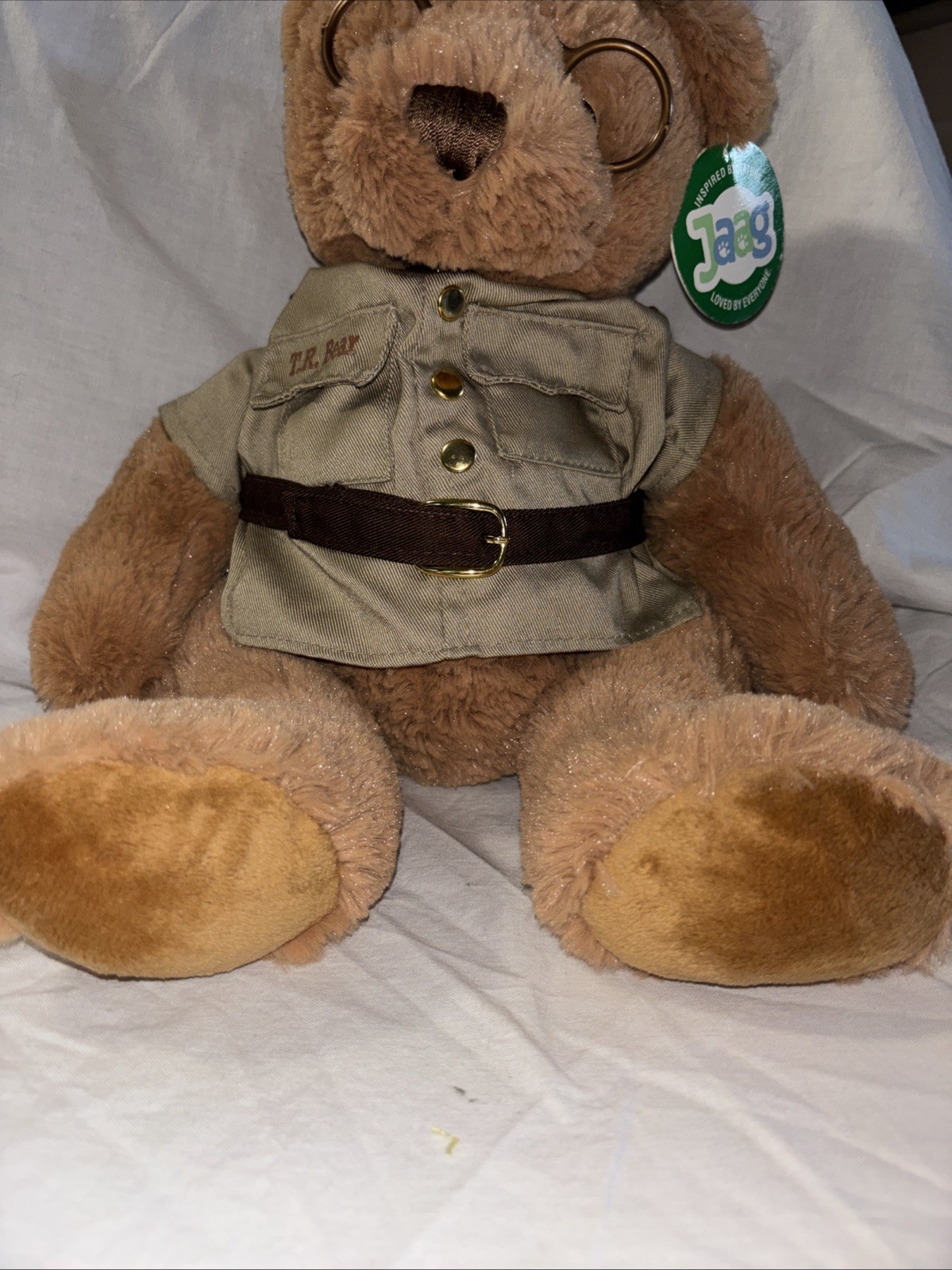 Yellowstone National Park Teddy Roosevelt Bear Glasses Plush With Tag!!