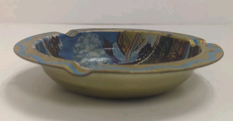 vintage Yellowstone National Park Metal Tin Ashtray