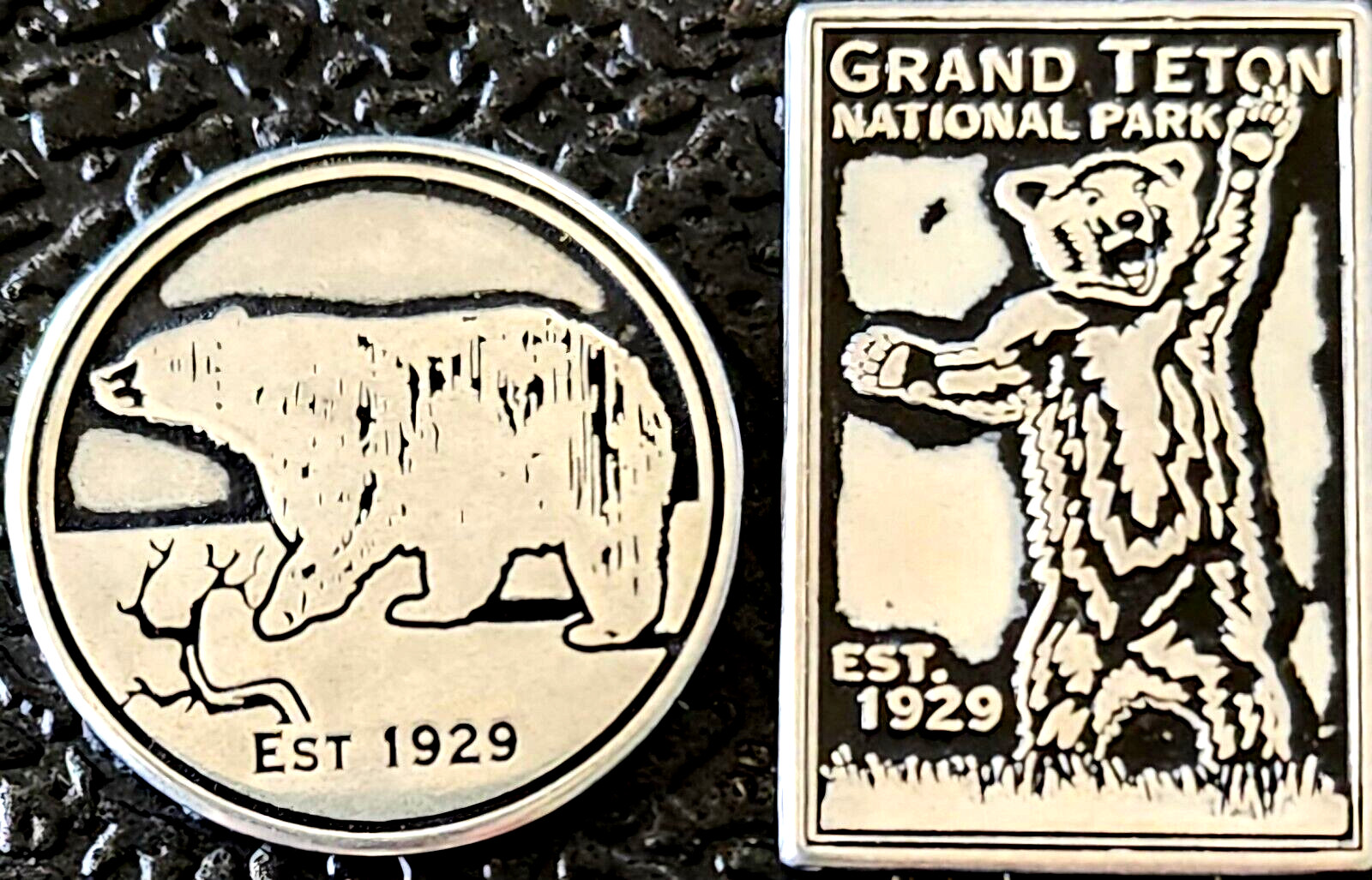 GRAND TETON NATIONAL PARK – 2 TOKEN BEAR SET – WYOMING