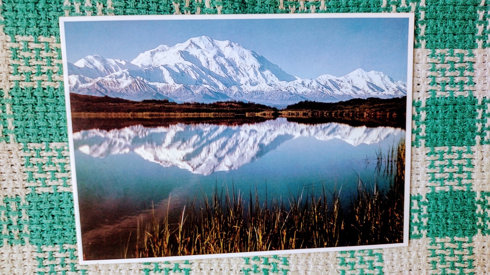 BEAUTIFUL POST CARD REFLECTIONS OF MT.MCKINLEY WONDER LAKE ALASKAN Post Card