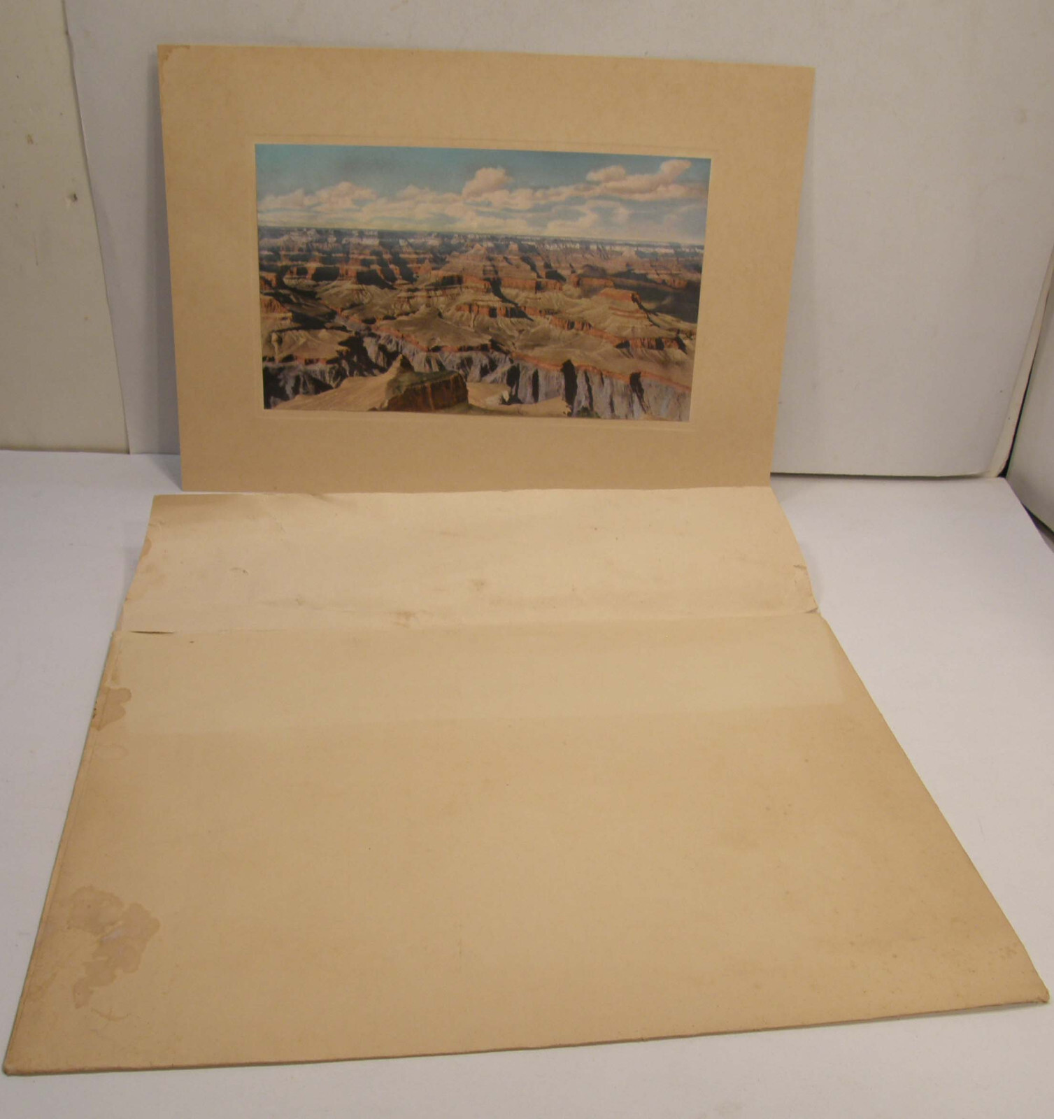 VINTAGE COLOR LITHOGRAPH SOUVENIR PRINT VERKAMP’S GRAND CANYON NAT’L PARK ARIZ