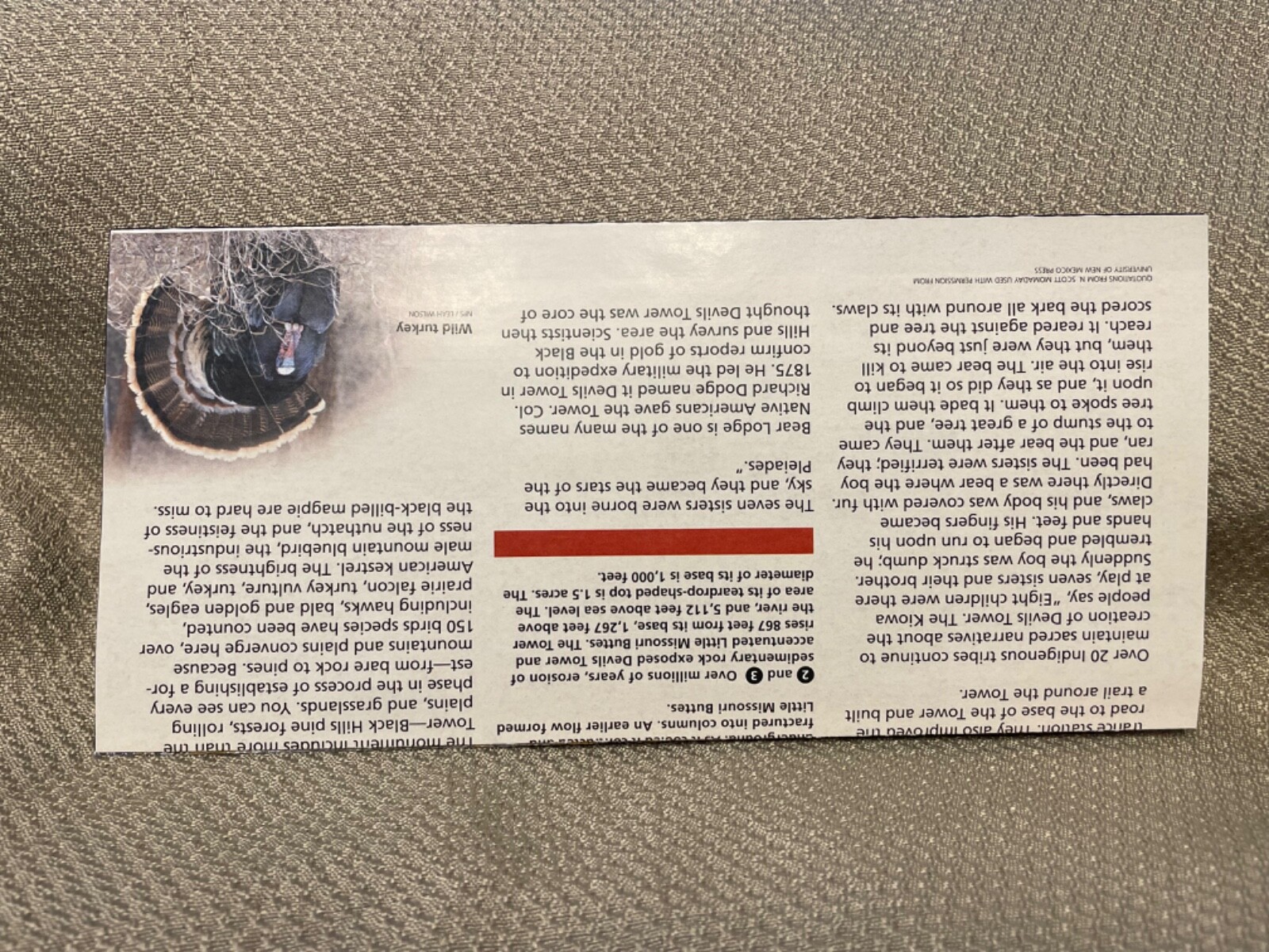 National Park Unigrid Map Devils Tower National Monument Wyoming WY 2022