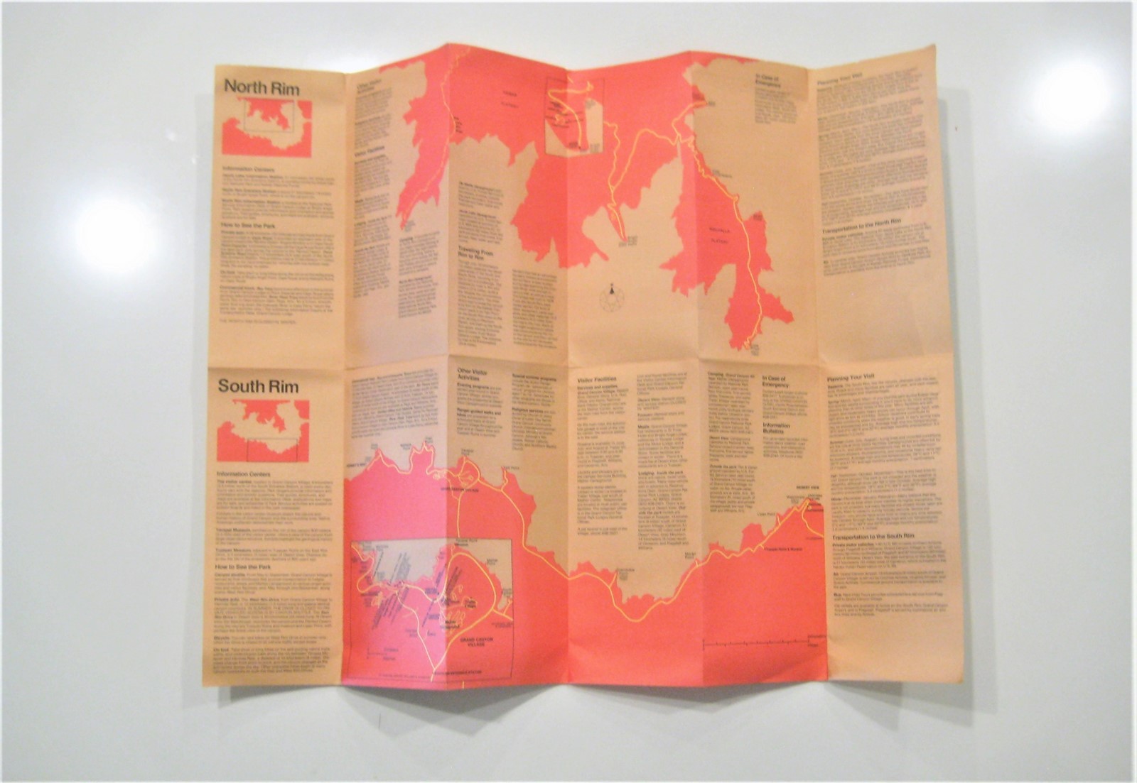 Vintage Grand Canyon National Park Brochure Pamphlet & Flyers, FREE SHIPPING