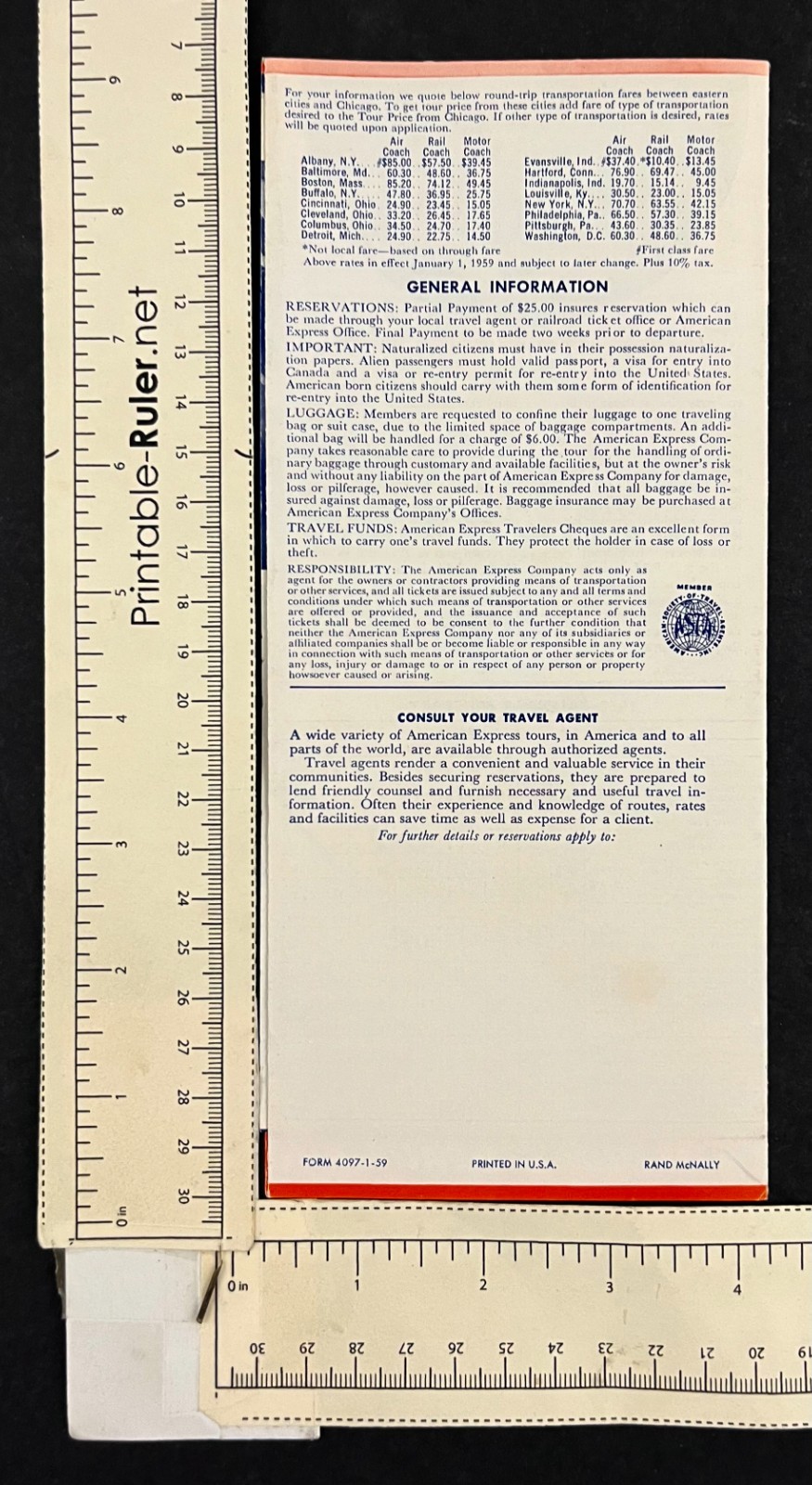 1959 American Express Scenic Tours Glacier Park Canadian Rockies Travel Brochure