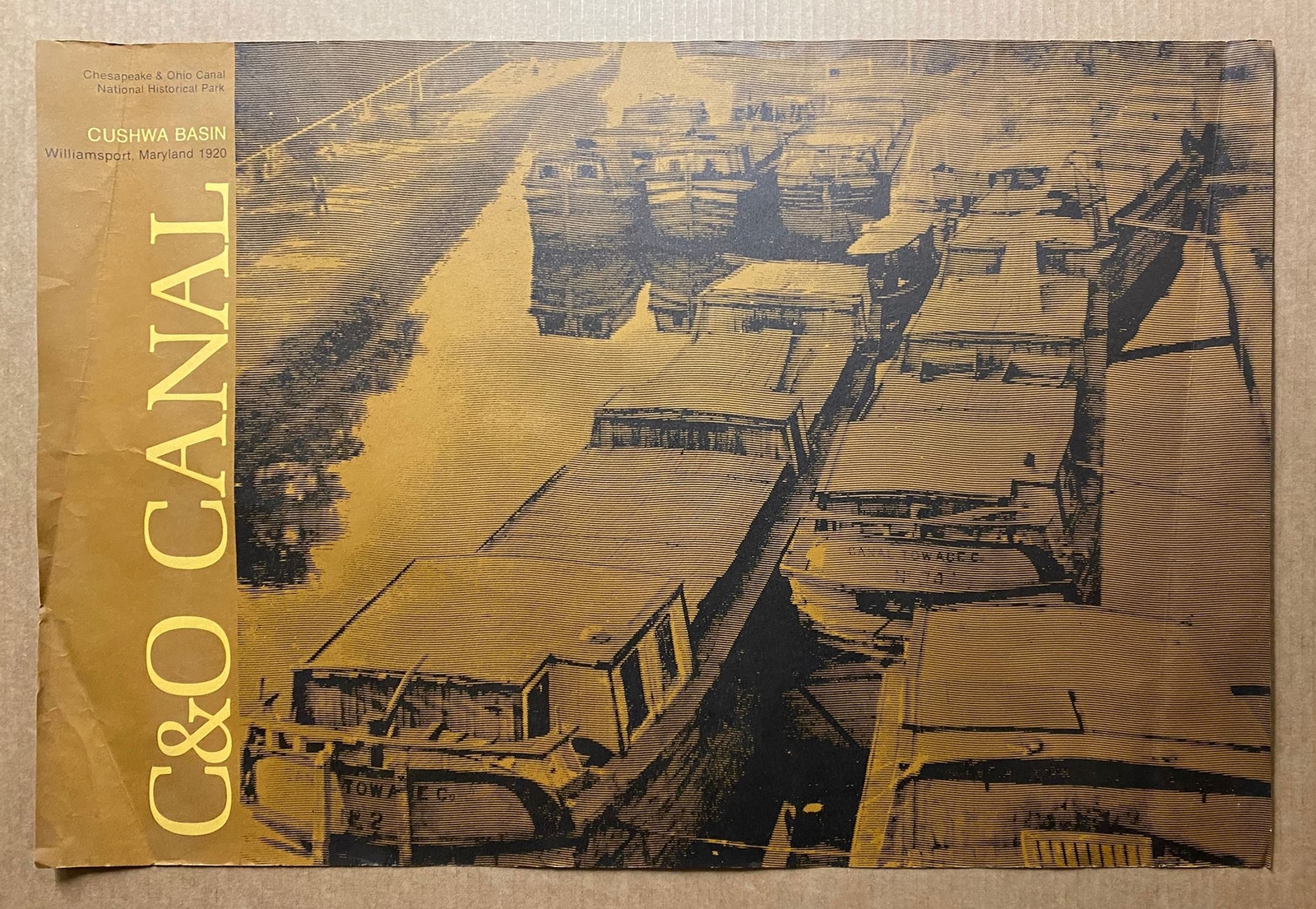 c.1973 C&O Canal Chesapeake & Ohio Canal National Historical Park Poster Vintage