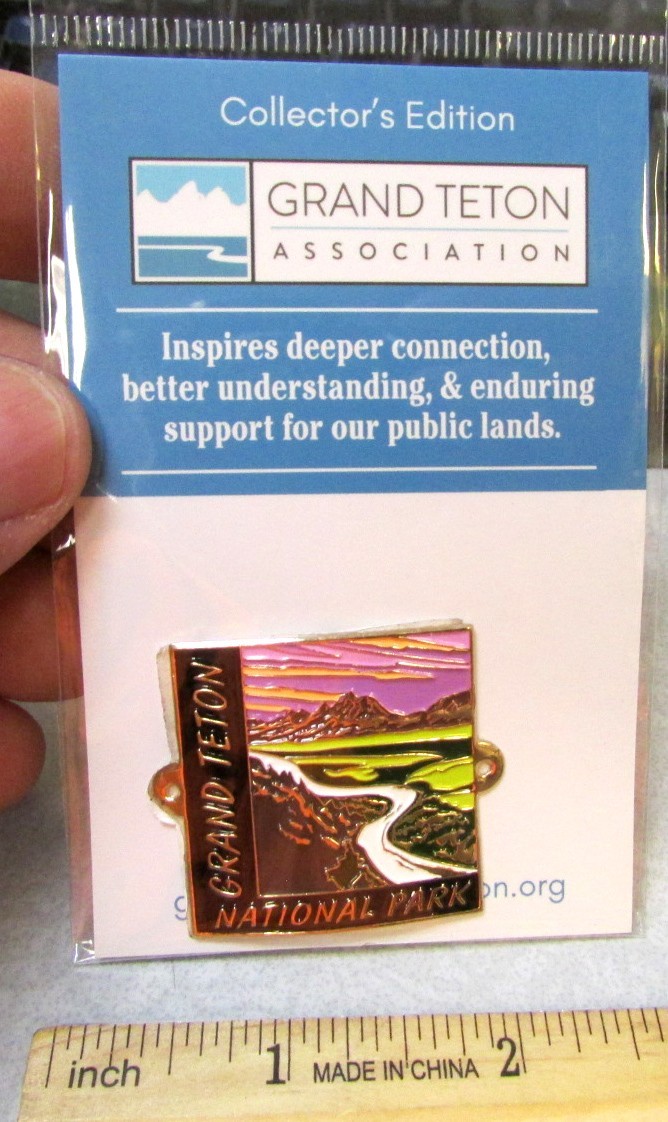 Grand Tetons national park Wyoming walking hiking stick Medallion, awesome!