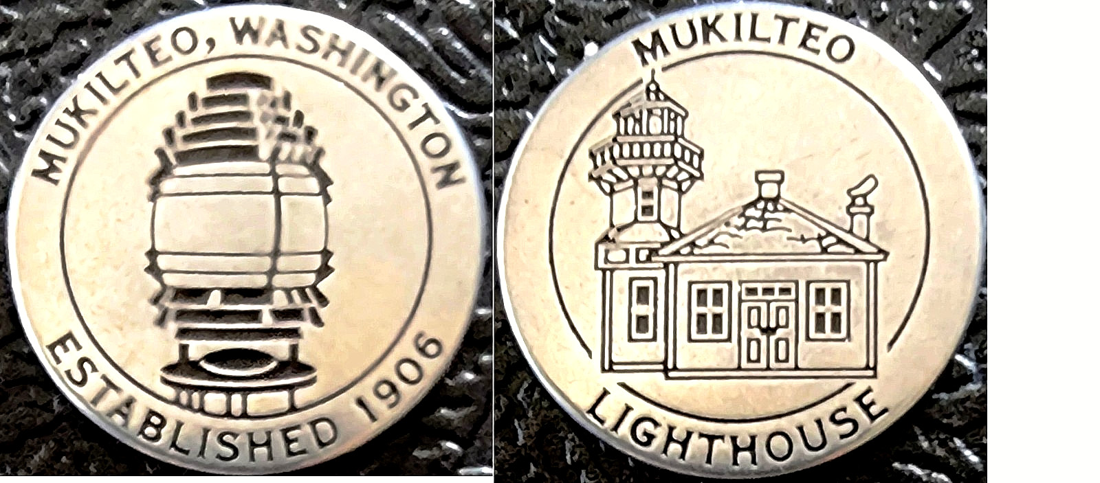 RARE – MUKILTEO LIGHTHOUSE – NATIONAL PARK TYPE TOKEN – WASHINGTON