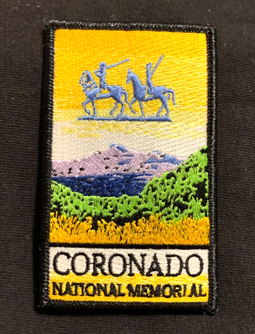 CORONADO NATIONAL MEMORIAL with Conquistadors on Horse Embroidered Sew-On Patch