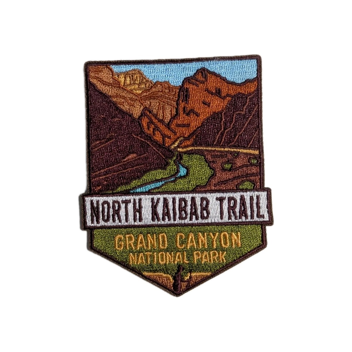 Grand Canyon National Park North Kaibab Trail Sew On Badge