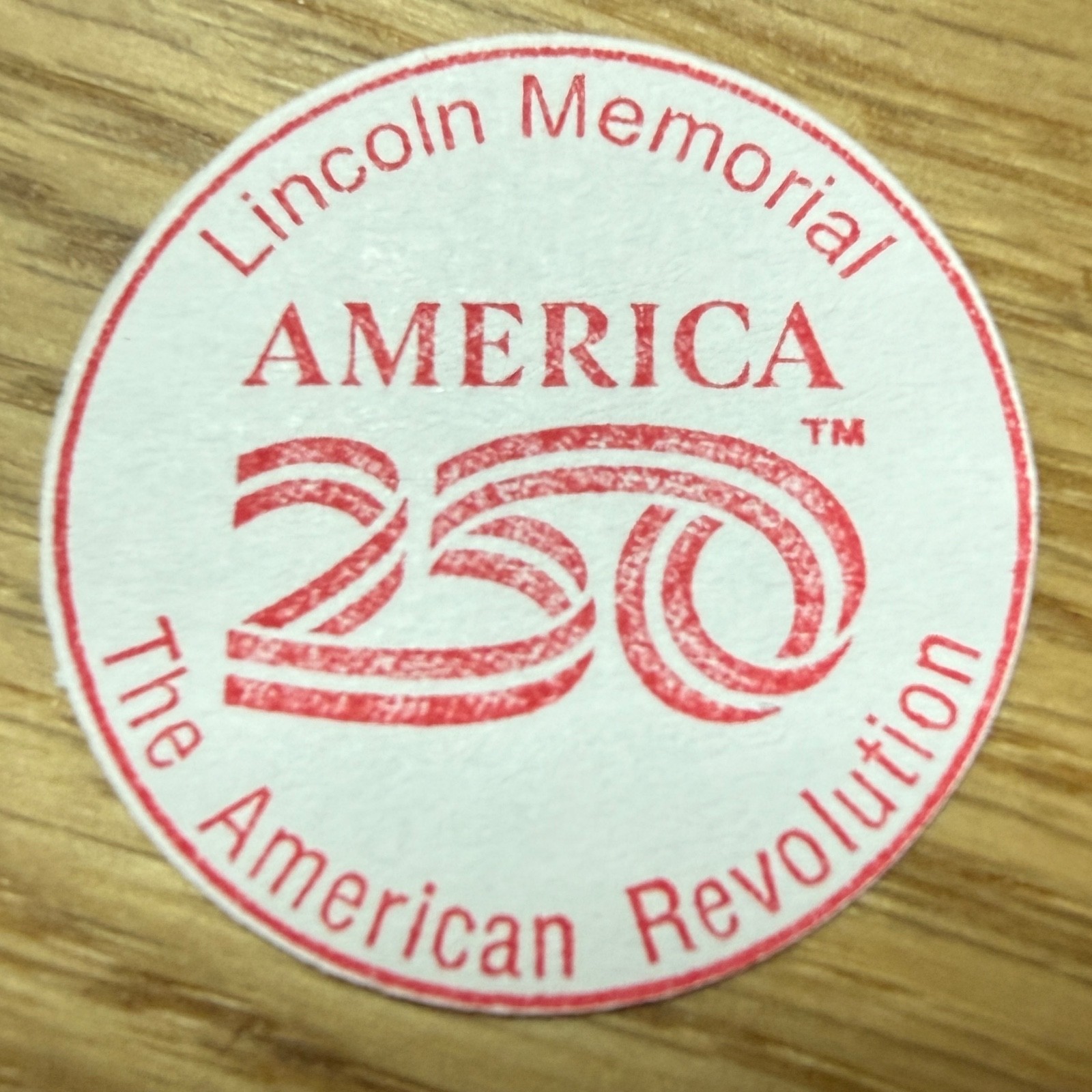 Lincoln Memorial America 250 National Park Passport Stamp