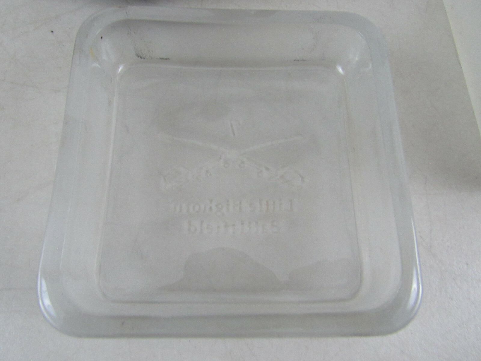 Little Big Horn Battlefield Montana Frosted Glass Seal Jar & Horse Shoe Holder