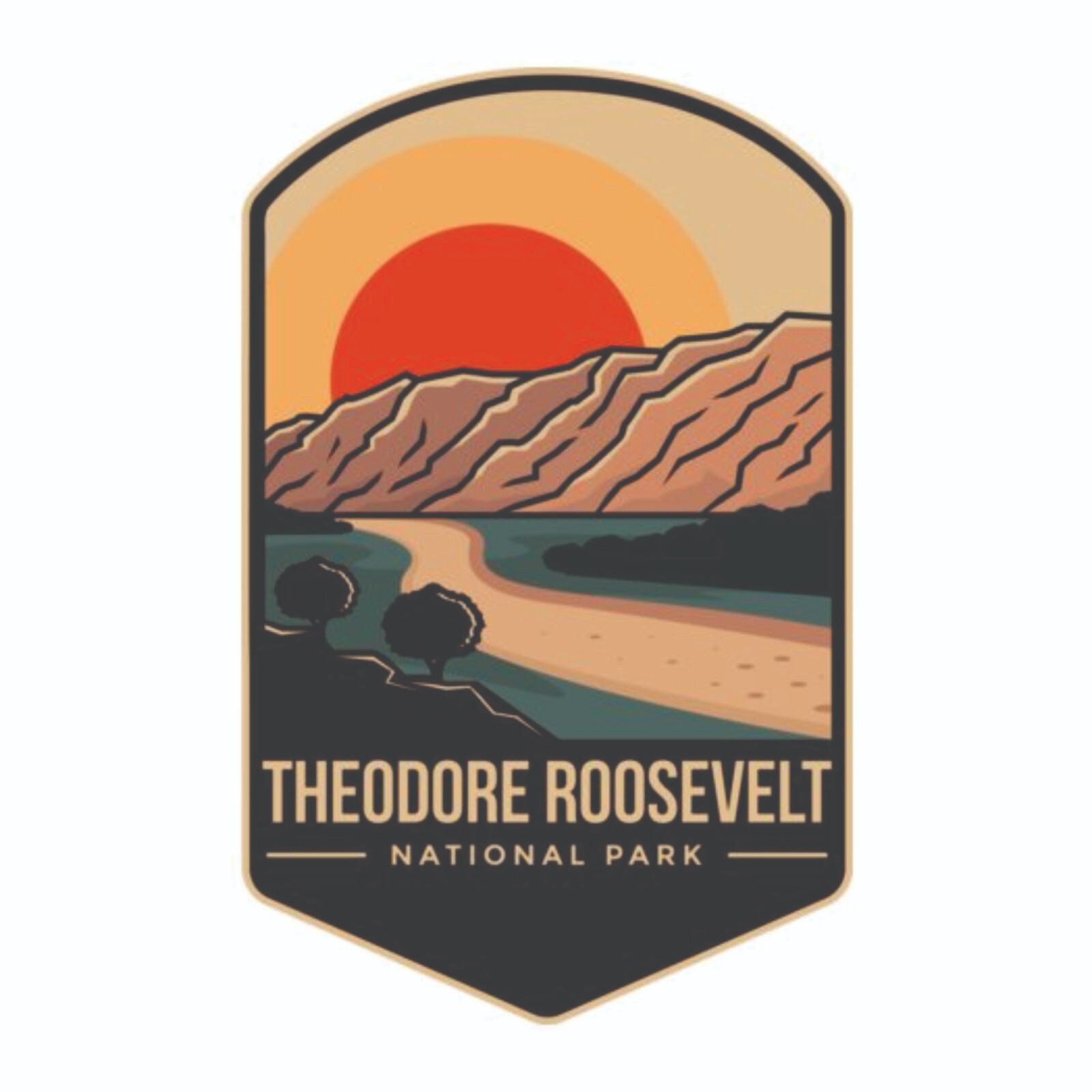 Theodore Roosevelt National Park Sticker North Dakota National Park Decal