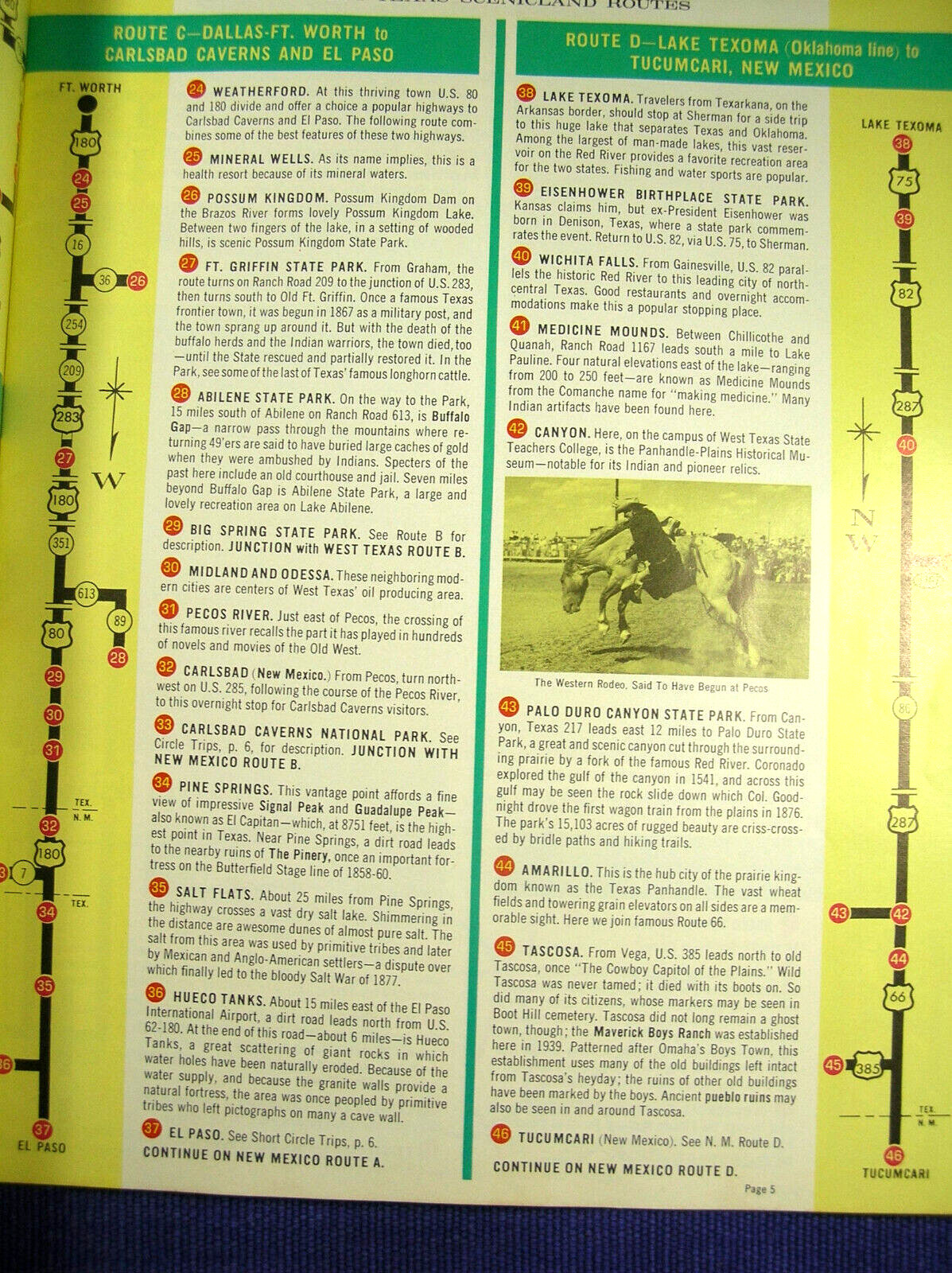 Vintage Scenicland, USA from Chevron a Tour and Route Guide Booklet Mid West